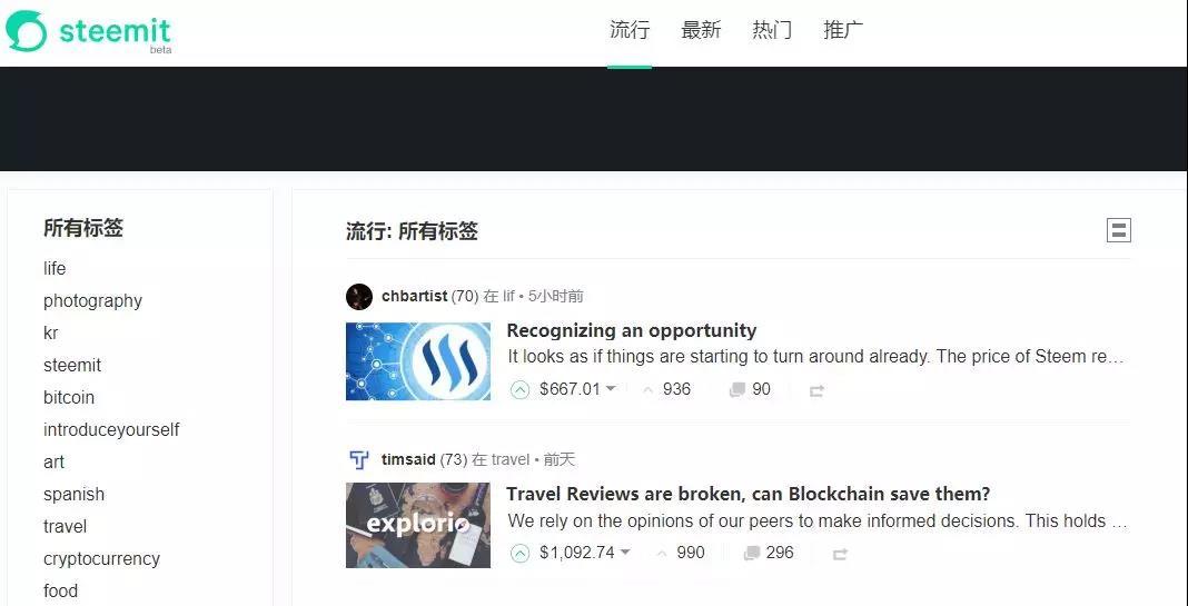 Steem 注册账户近百万，TOKEN 经济系统创新度高_aicoin_图2