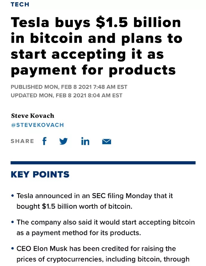 行情分析 > 正文elon musk毫不犹豫地表示了对比特币的支持.