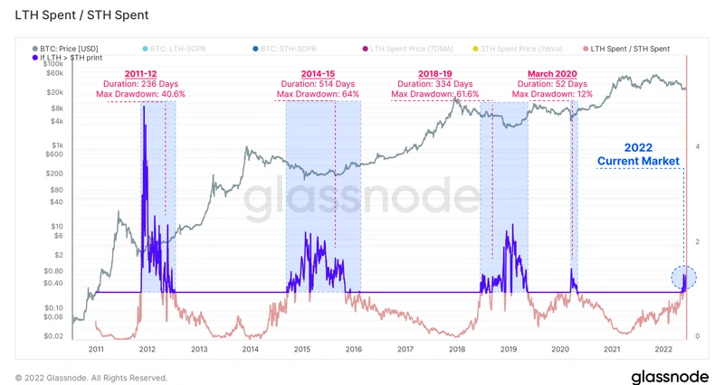 Glassnode链上分析：长期持有者遭到清洗，加密市场进入至暗时刻_aicoin_图15