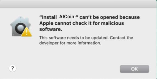 The solution to AICoin Mac version installation failure_aicoin_图1