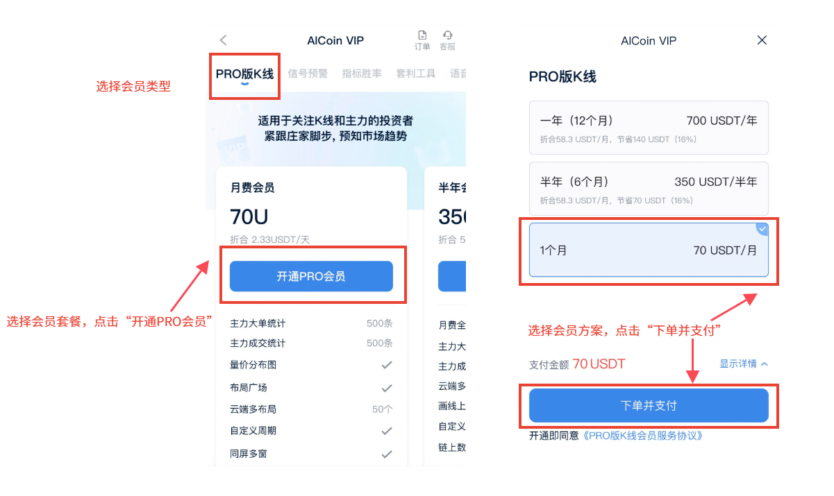 OKX内部转账支付教程 - AICoin 会员服务购买(App)_aicoin_图1