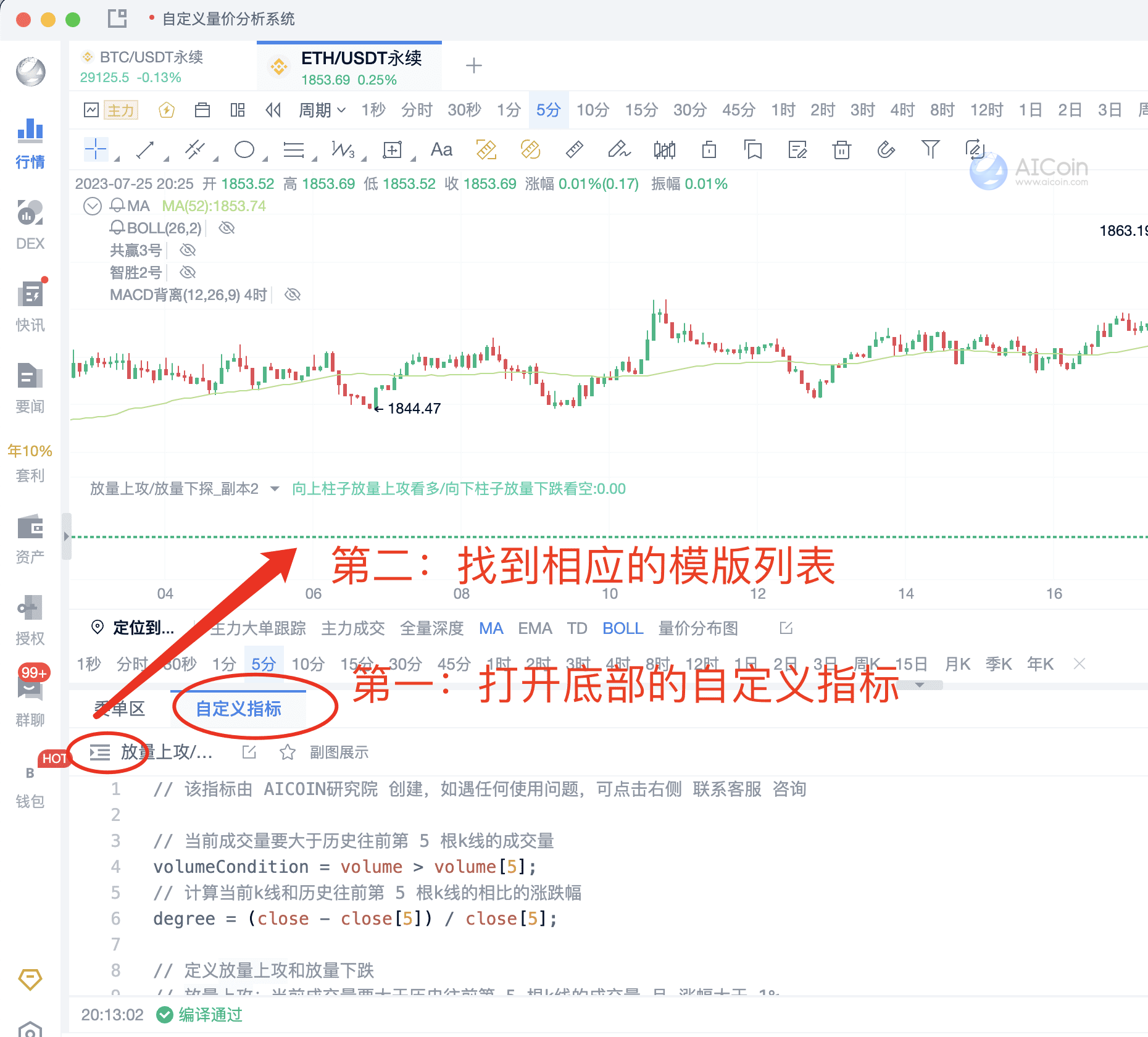 自定义量价分析系统：王者视野，臻选投资机会_aicoin_图1