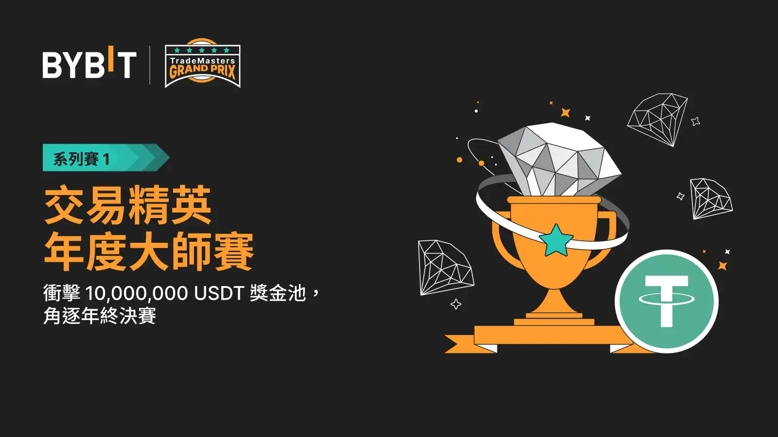 Bybit交易精英年度大师赛系列赛1：100 万USDT 奖池等您来战！_aicoin_图1