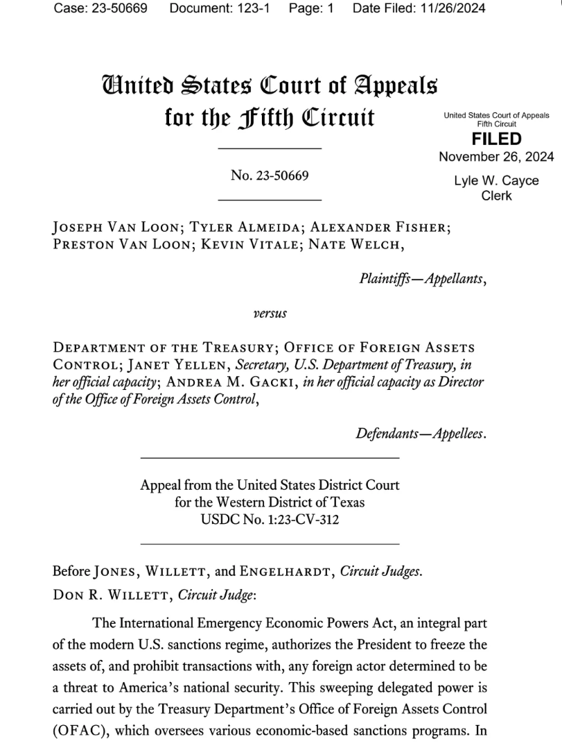 翻案！美国法院裁定SEC针对Tornado Cash制裁违法_aicoin_图1