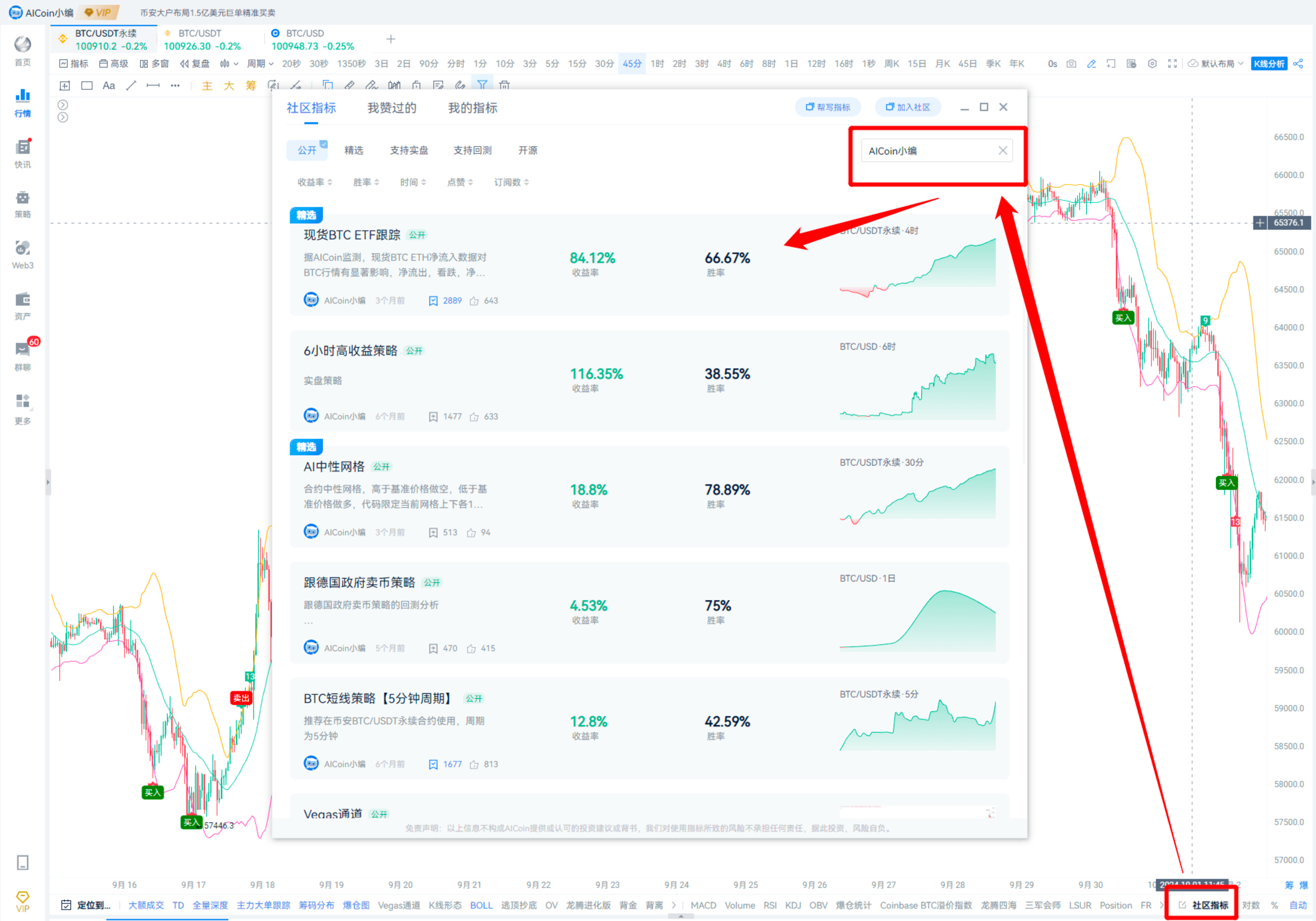 TD、BOLL等指标混搭攻略_aicoin_图10