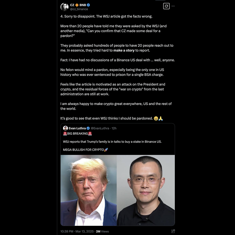 CZ Responds: Refuting the Wall Street Journal's False Report, I Never Transacted with Binance US_aicoin_figure1