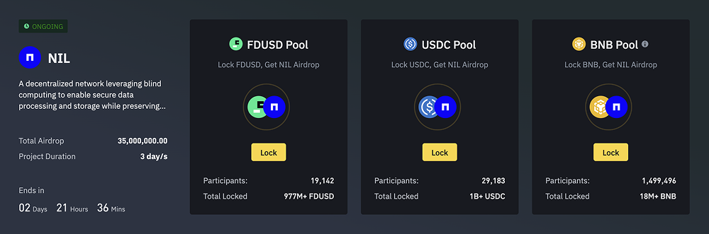 Binance launches its 65th Launchpool project: Nillion (NIL) staking mining_aicoin_image1