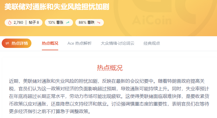 美联储政策陷入“滞胀两难”，加密市场机会正在酝酿？_aicoin_图2