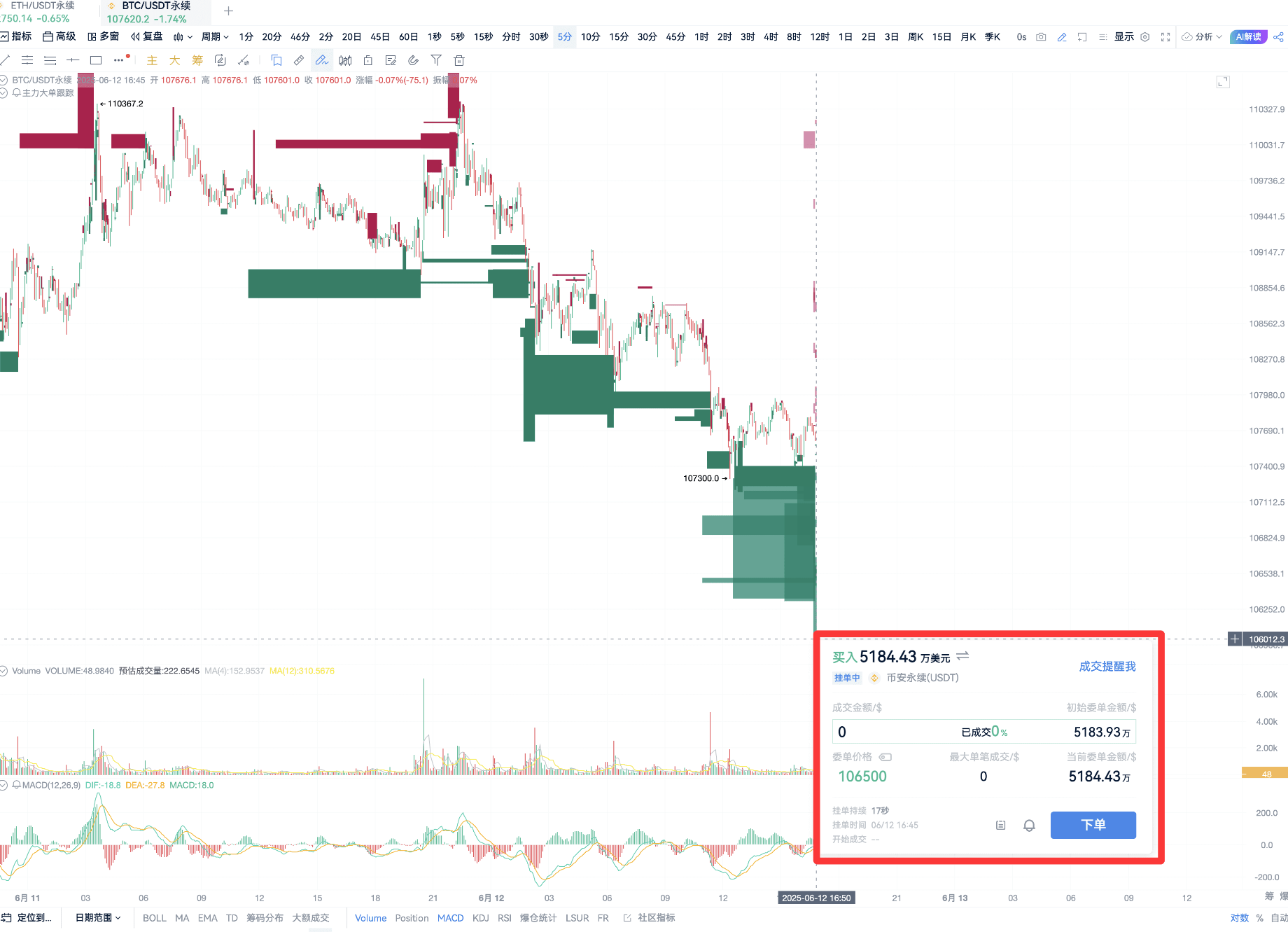 Large Order Attraction Method Basic Tutorial_aicoin_Image7