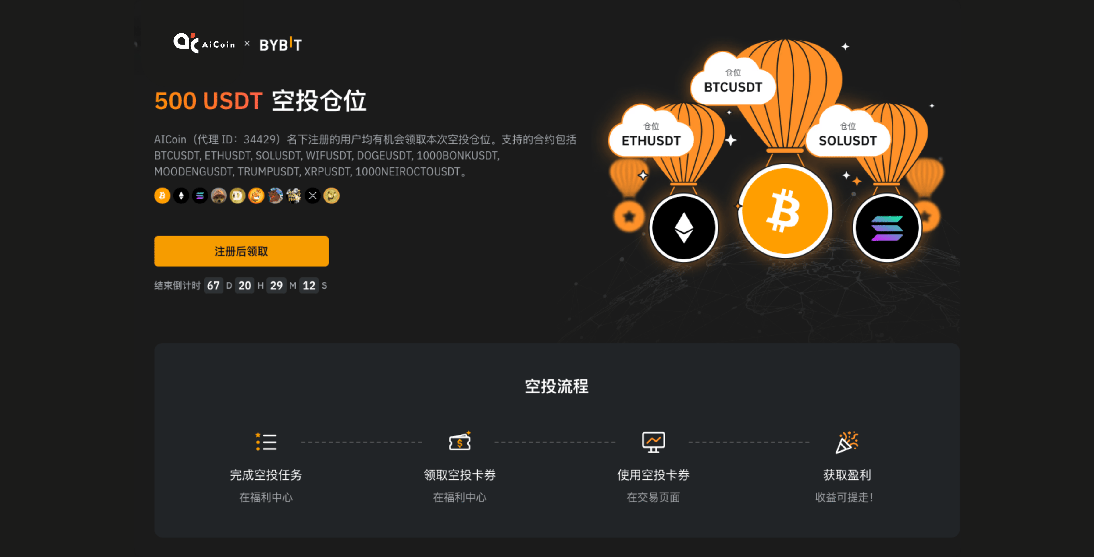 Bybit专享福利！500 USDT合约空投券等你来领！_aicoin_图1