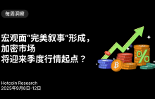 The "perfect narrative" in the macro environment is forming, will the crypto market welcome the starting point of a quarterly trend? Hotcoin Research | September 8-12, 2025