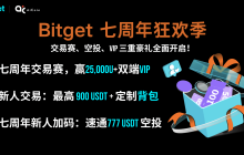 AiCoin 专属入口|助你赢下 Bitget 七周年三重豪礼