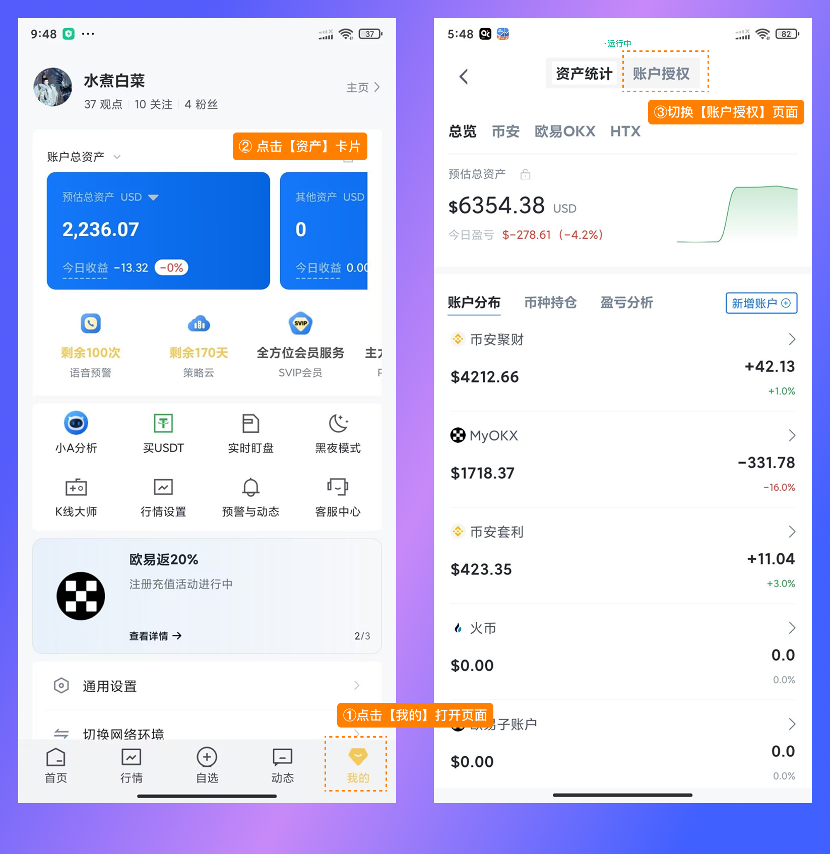【APP】币安快速授权教程指南_aicoin_图1