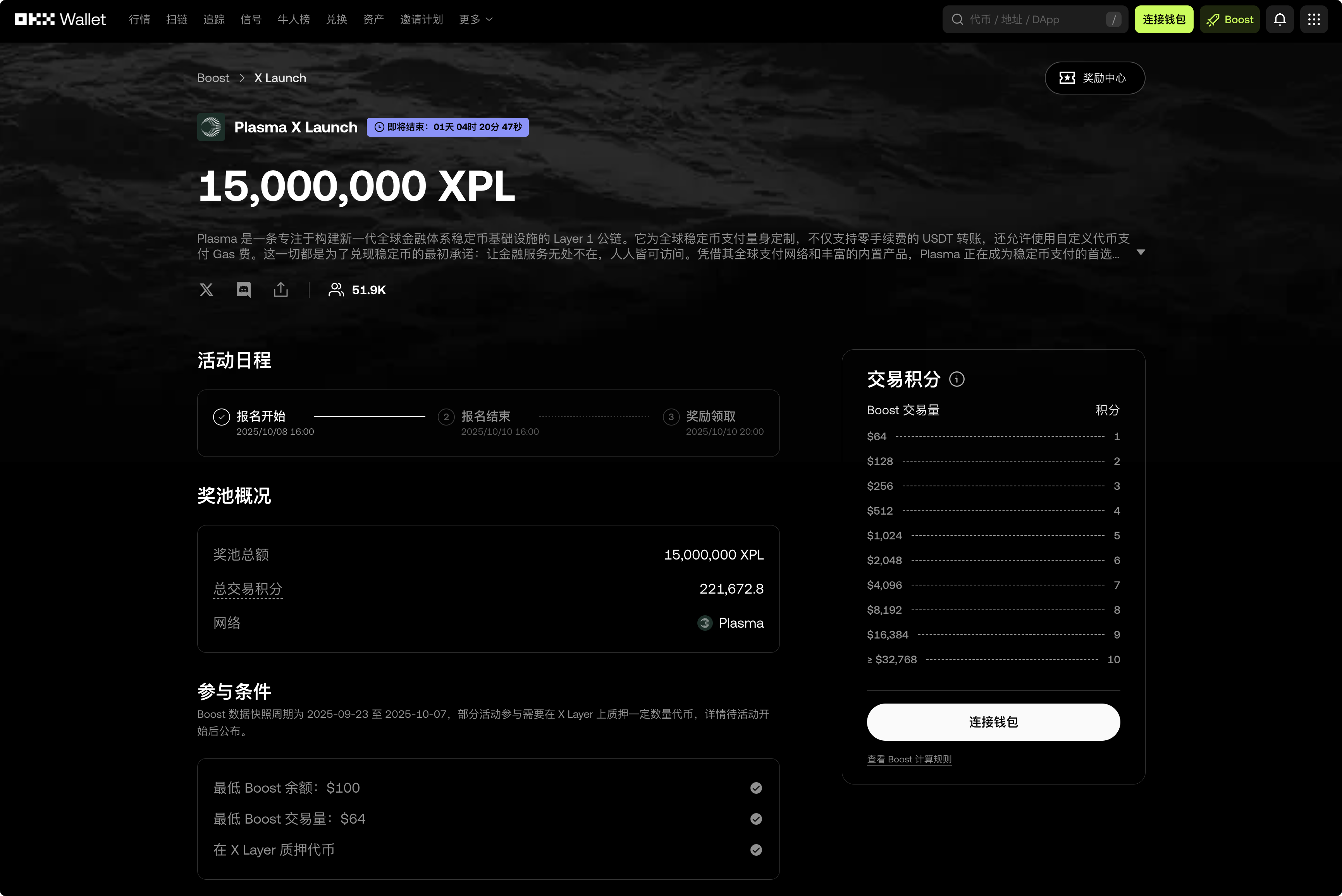 Get on board now! OKX Boost new gameplay, unlock 15 million XPL with 0.5 OKB_aicoin_image1