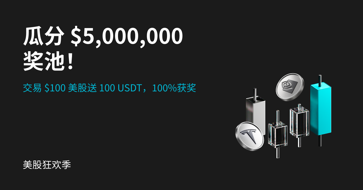 100%获奖！交易 $100 美股送 100 USDT_aicoin_图1