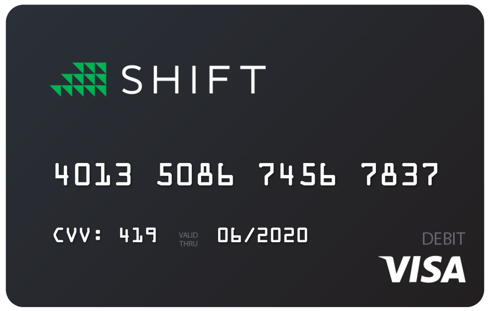 Shift Bitcoin Debit Card