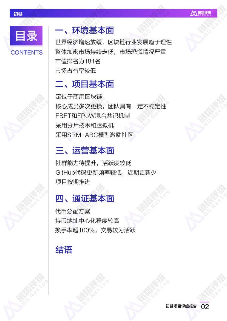 初链项目评级报告：B级 竞争优势不明显 持币较为集中 | 链塔评级配图(3)