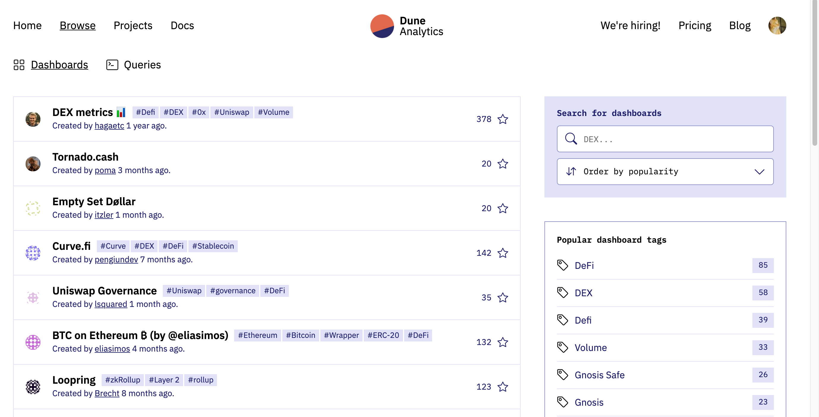 手把手教你使用如何区块链分析平台DuneAnalytics