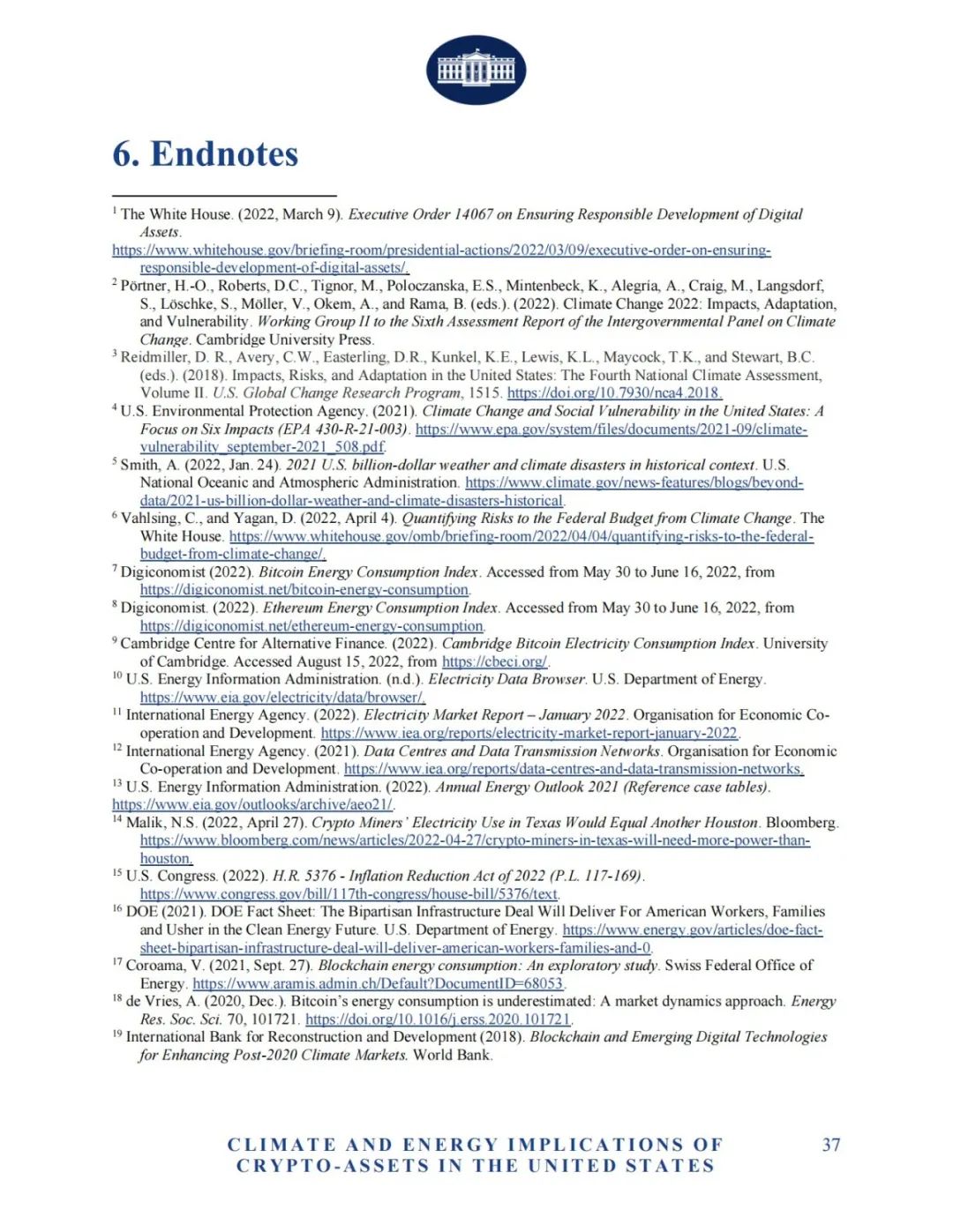 白宫万字报告全文：数字资产挖矿对美国能源气候的影响及应对措施       