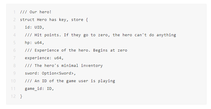 Sui开发教学：如何在SUI上为角色扮演游戏创建角色和道具？