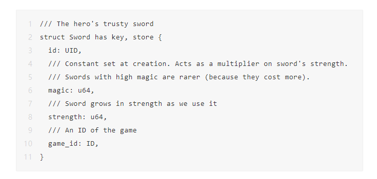 Sui开发教学：如何在SUI上为角色扮演游戏创建角色和道具？
