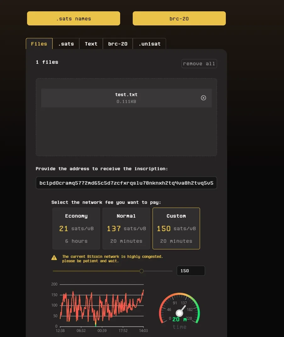 教程：无节点如何Mint ORC-20？