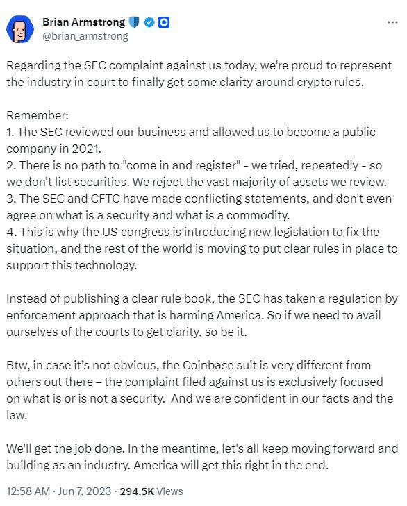SEC主席：从业40年没见过币圈这么不合规的！Coinbase：迎战！_aicoin_图2