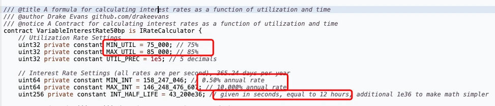 How does the interest rate of Fraxlend change?