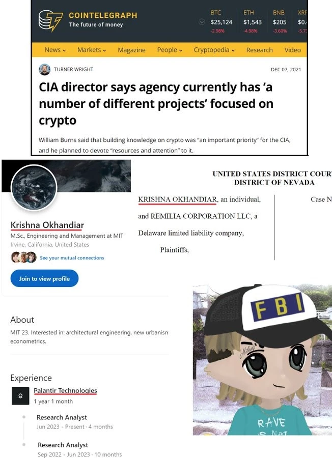 Milady Civil War Fog, Founders or Indirectly Serving US Intelligence Agencies
