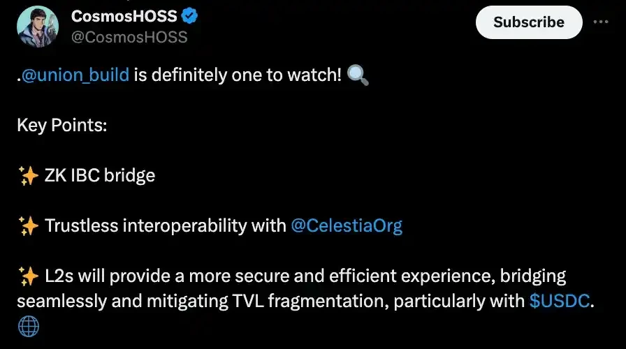 Overview of 6 potential projects on Celestia
