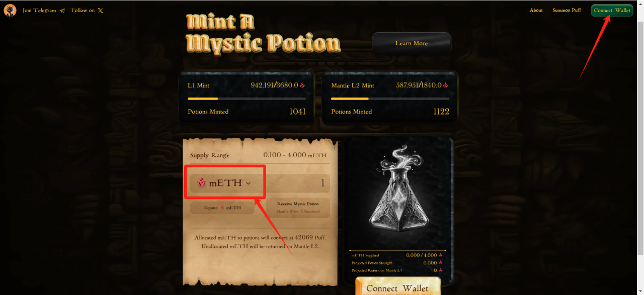 Mantle's ecological innovation Meme project Puff starts the Genesis Mint, understanding the gameplay, airdrop + Mint tutorial