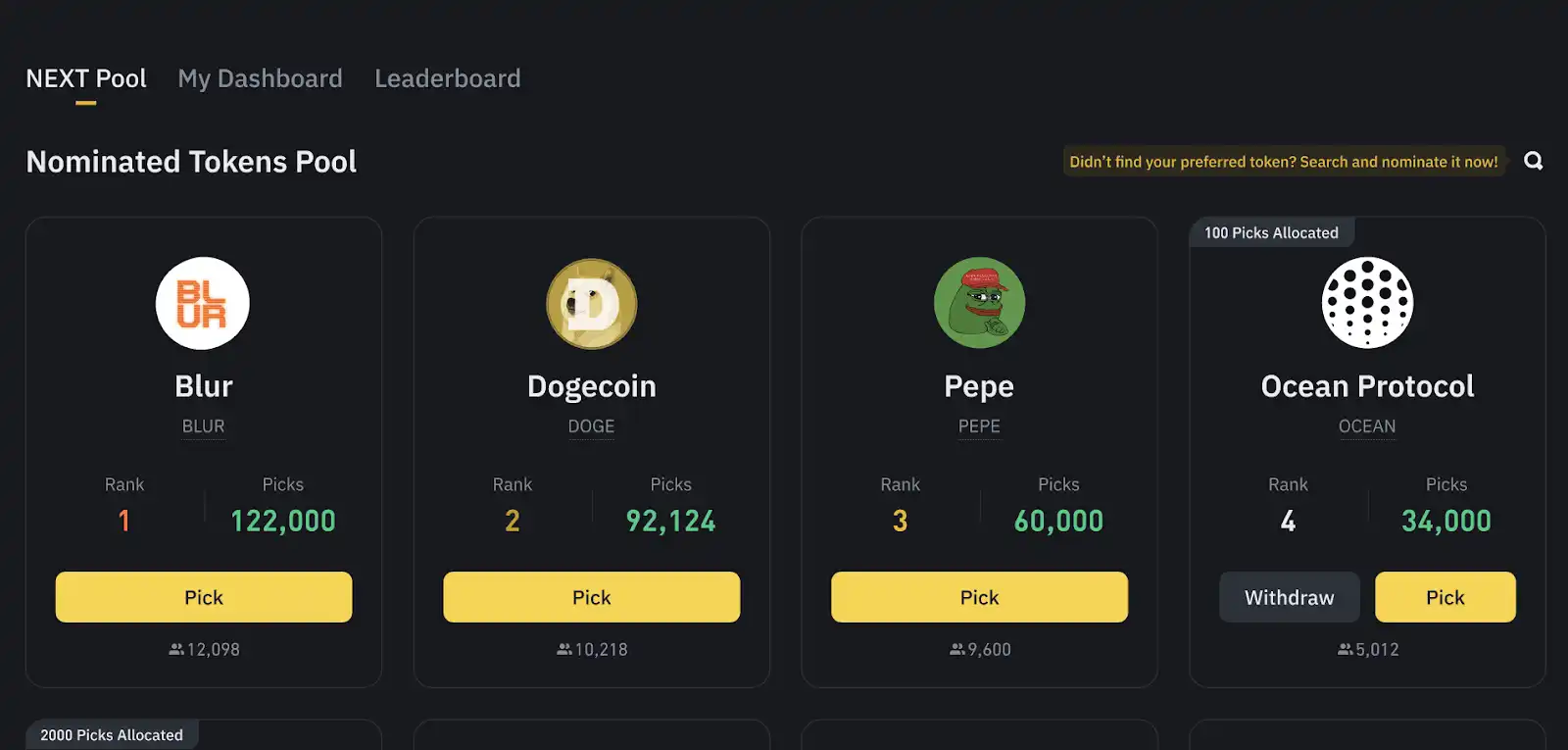 Detailed explanation of Binance's new platform Futures NEXT: How to participate in the "Pick" mechanism?