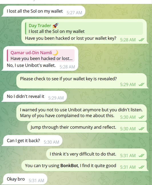 Can the official launch of a dedicated trading bot by Unibot regain market share after parting ways with the Solana team?