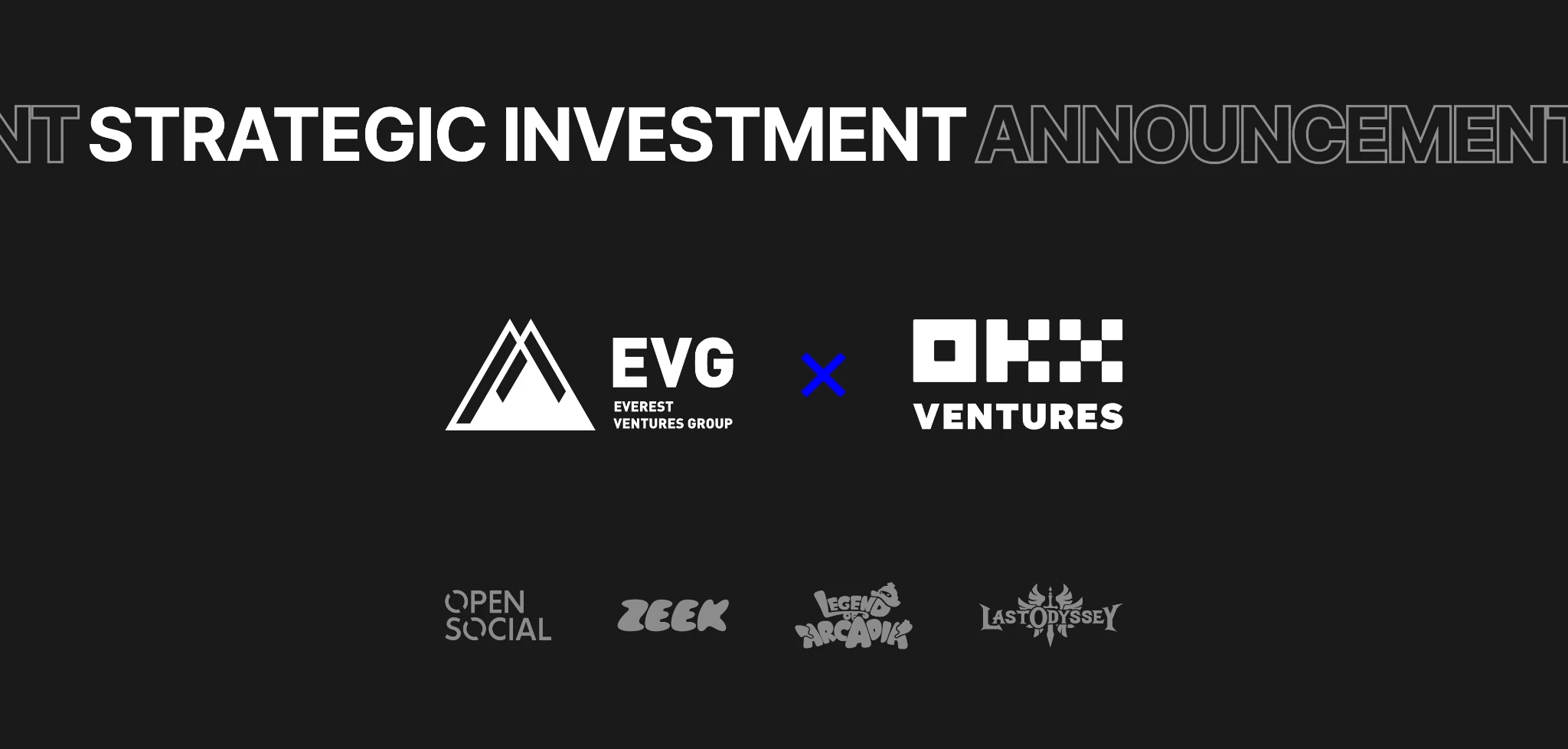 OKX Ventures strategic investment in EVG's consumer-oriented projects paves the way for innovative applications in the SocialFi and GameFi fields