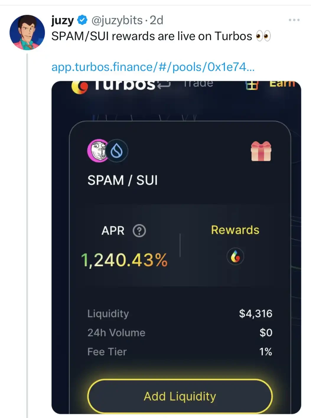 Spam founder announces SPAM-SUI receiving token incentives, how to participate in Spam?
