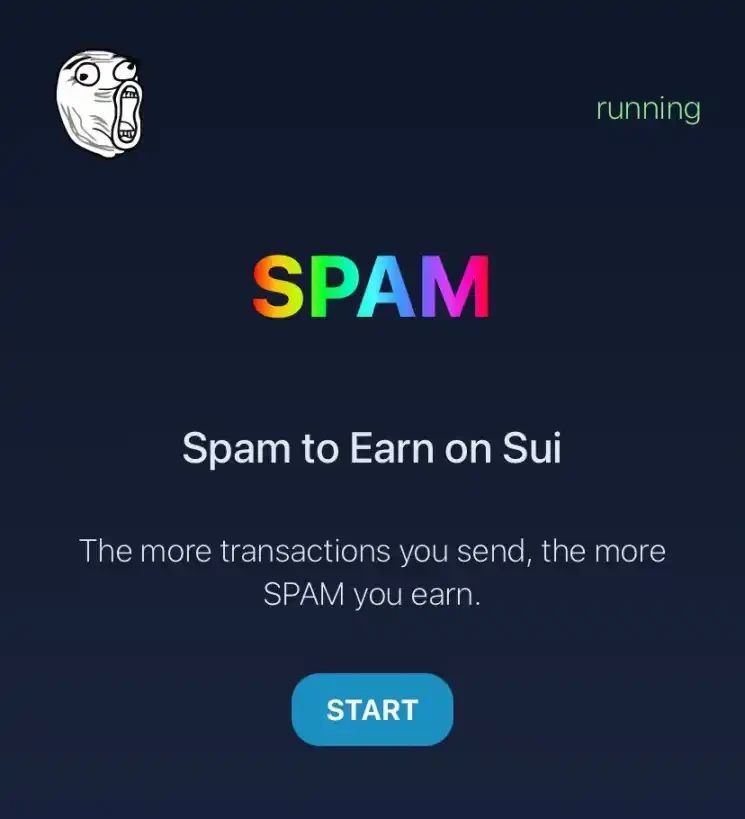 Spam web minter