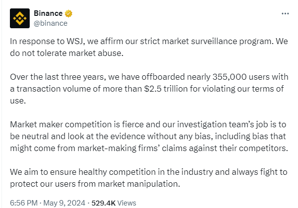A Lamborghini leads to the Binance and DWF Labs scandal, He has always pointed out the dark fight between market makers