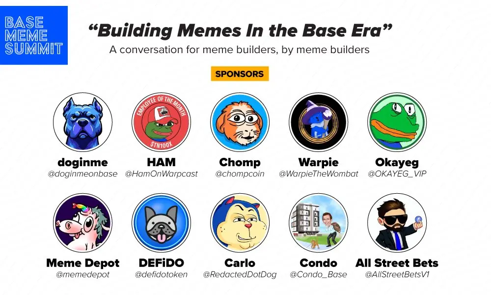 After the Meme Summit, the Base Meme coin ecosystem officially enters the second half