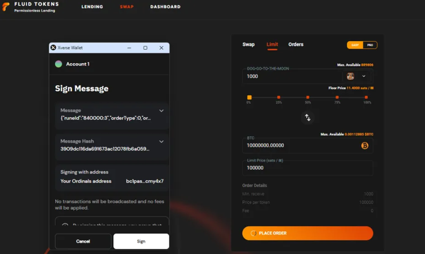 Overview of the emerging Bitcoin Layer1 DEX landscape