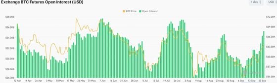 Open interest is at its highest this month. (CoinGlass)