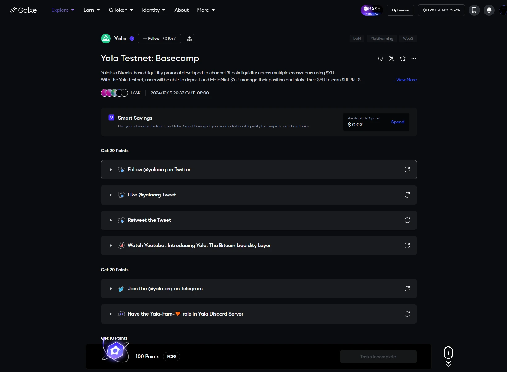 Must Participate This Week: Yala Testnet Interaction, Sonic Labs Earn Airdrop Points, MapleStory Universe New Galaxy Tasks