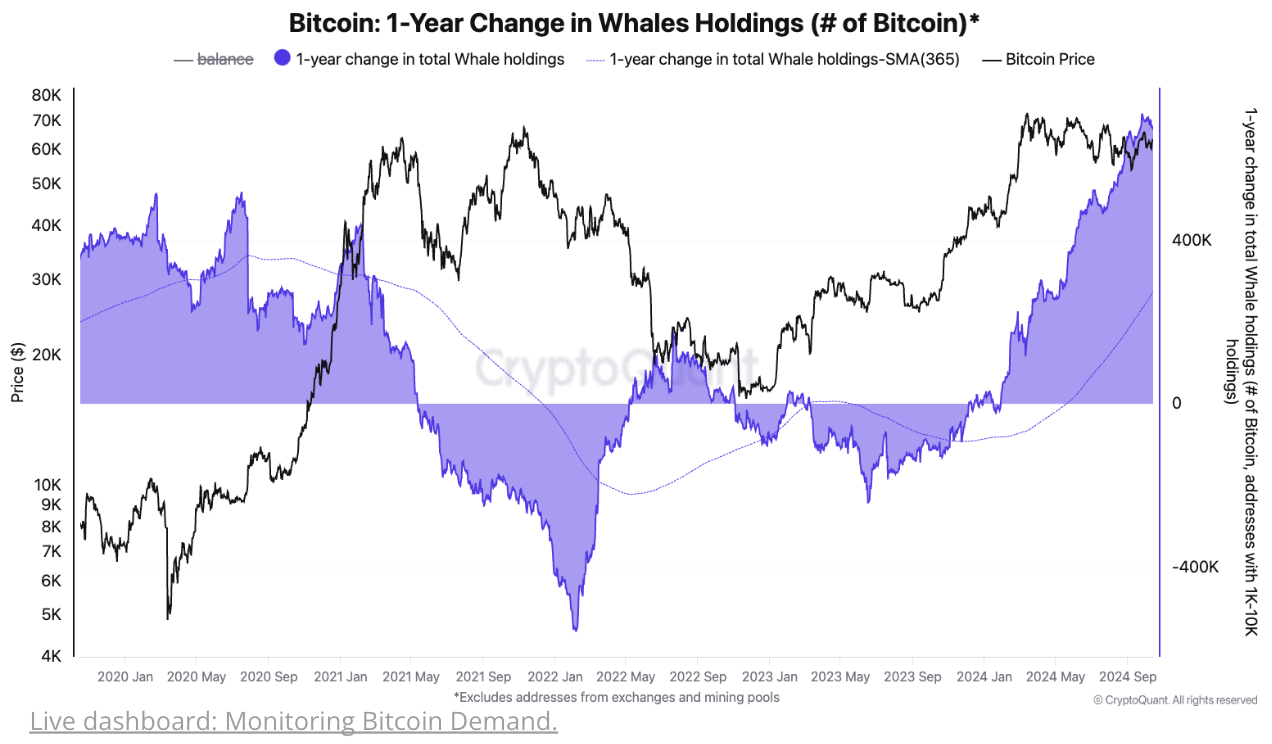 Cryptoquant数据揭示比特币最新价格飙升背后的力量