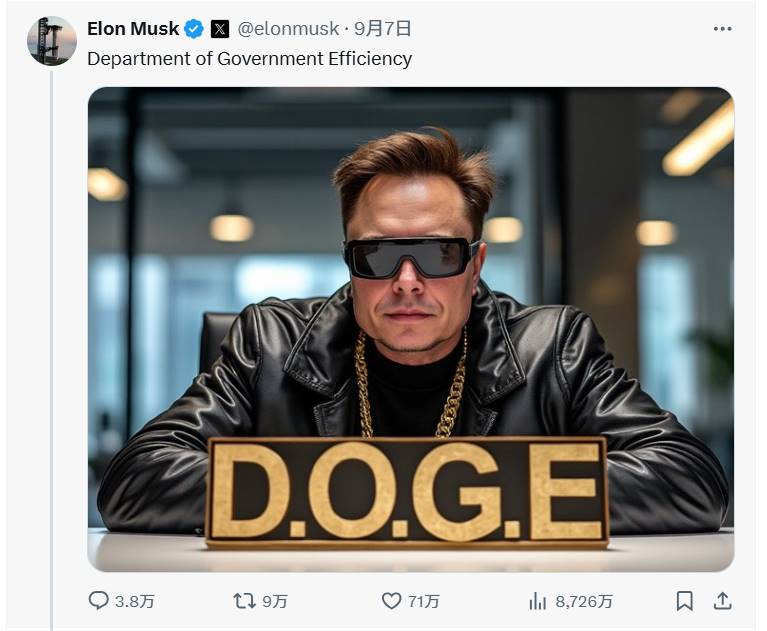 A tweet stirring a market value of millions, what is the D.O.G.E that Musk has repeatedly "called out"?