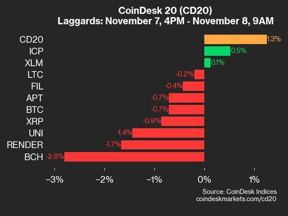 2024-11-08 9am CoinDesk 20 更新：滞后者