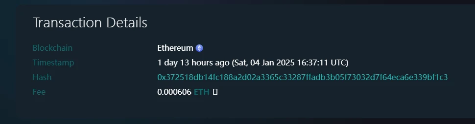 CoinW Research Institute Weekly Report (2024.12.30-2025.1.5)