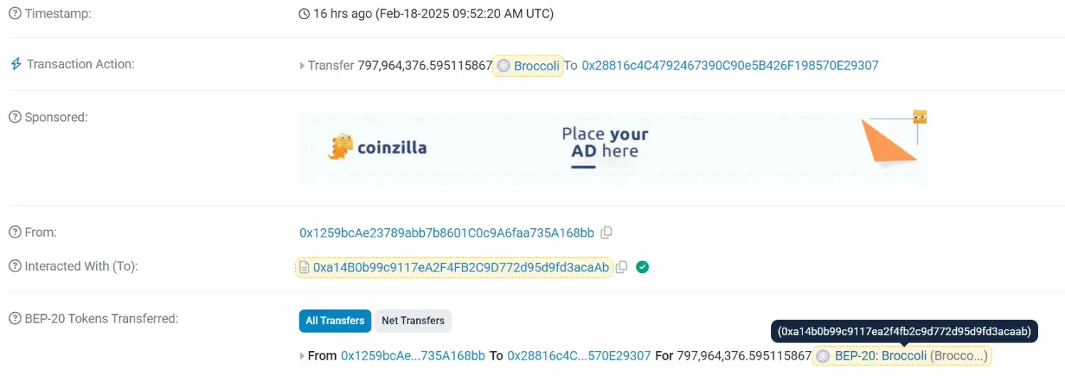 新 $BROCCOLI 半小时速通 50M，复盘这场捐款引发的「西兰花大战」_aicoin_图3