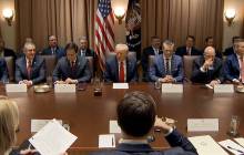 Trump's first cabinet meeting of his second term: tariffs, Ukraine, layoffs, and oil trading were all discussed.