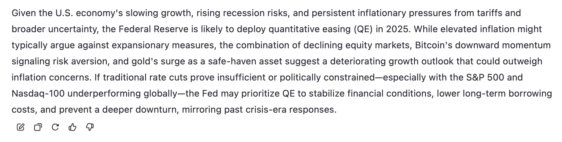 11 AI Models Weigh In: Will Federal Reserve Easing Return in 2025 Amid Economic Uncertainty?