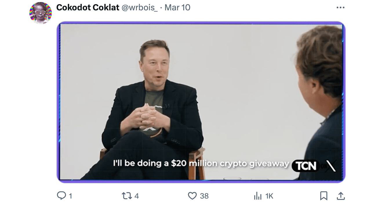 Crypto Scammers Exploit AI Deepfakes to Push Fake Giveaways With Trump and Musk