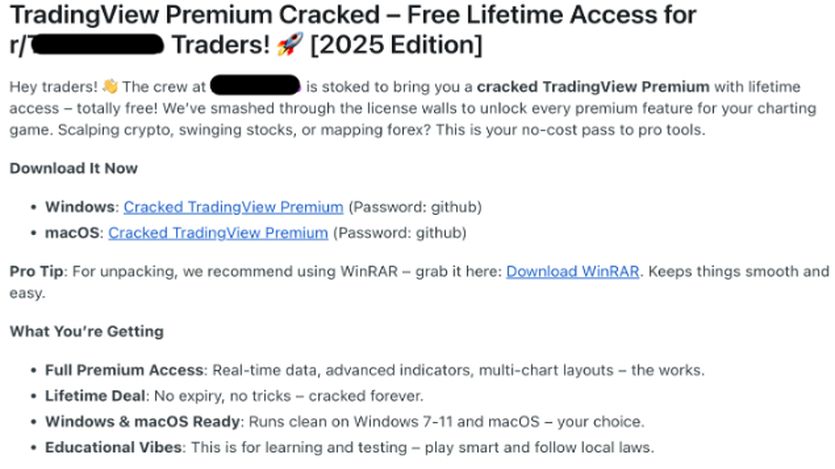 Tradingview premium Checker Scam